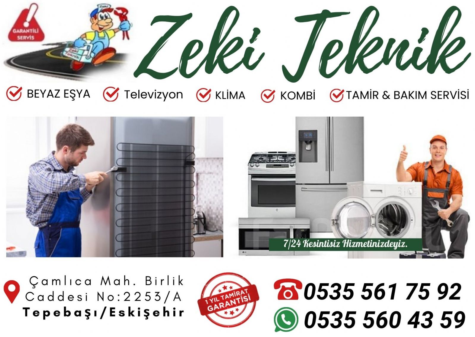 Eskişehir Beyaz Eşya Servisi